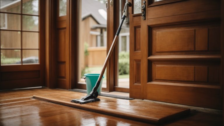 How To Clean Your Wooden Front Door A Quick Guide WOODEN BOW TIES   Step By Step Cleaning Guide 768x432 